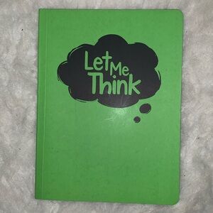 Note book. Let me think